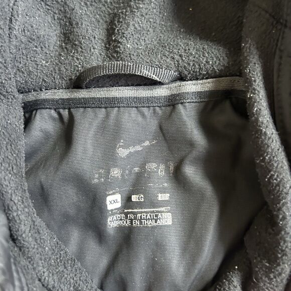 Nike Full Zip Hoodie Men’s XXL Jacket Lebron James Basketball Taped Woven Black - Picture 5 of 7